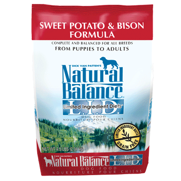 Natural Balance Sweet Potato & Bison Limited Ingredient Diets Dry Dog Food 4.5 lb.