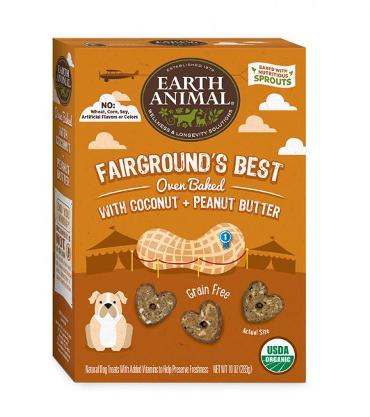 Earth Animal Fairground’s Best – Coconut & Peanut Butter Treats 10 oz