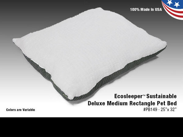 Van Ness Ecosleeper sustainable Deluxe Medium Rectangle Pet Bed 25"x32"