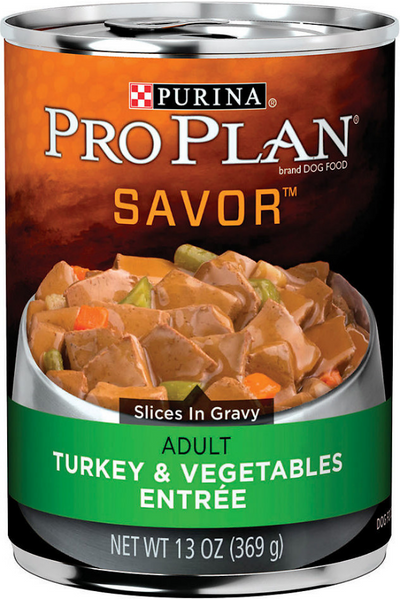 Pro Plan Turkey and Vegetables Entree for Adult Dogs 13 oz